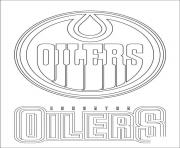 Printable edmonton oilers logo nhl hockey sport  coloring pages
